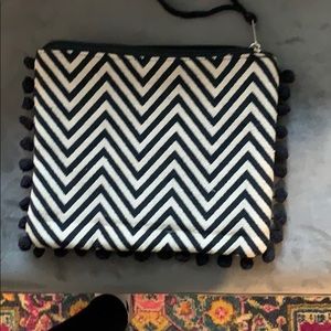America and beyond fabric clutch